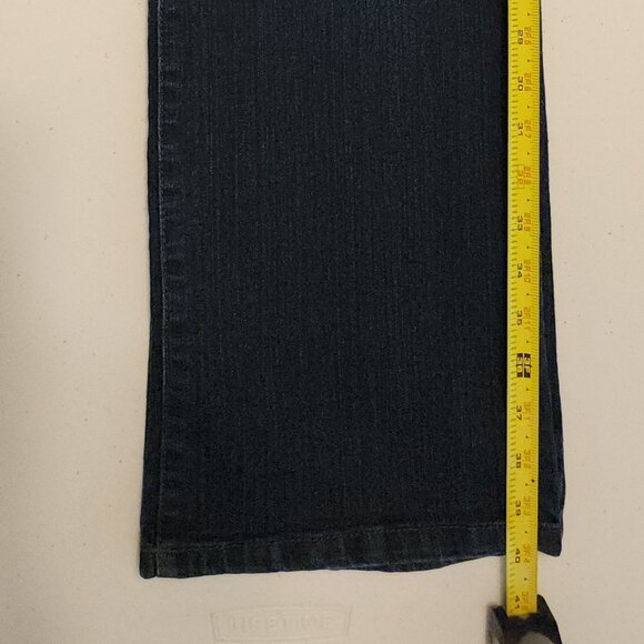 Style & Co. Women's Denim Blue Jeans Dark Wash Tummy Control Size 14 Short - Picture 16 of 16